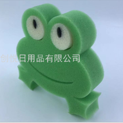 Keroppi Creative Cartoon Animal Bath Sponge Children's Bath Brush Dishwashing Multifunctional Cleaning Sponge Block