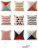 Yl127 Modern Simple Contrast Color Triangle Geometric Cotton and Linen Cushion Case Fabric Soft Sofa Cushion