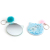 Rectangular Single-Sided Biscuit Ad Mirror Cartoon Glitter Powder Quicksand Portable Make-up Mirror Key Chain Cosmetic Mirror