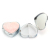 70mm Heart Shape Custom Logo Pill Box Heart-Shaped Metal Medicine Box 2 Grid Metal Medicine Box