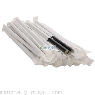 Yiwu Paper Sucker Yiwu Environmental Protection Straw Yiwu Degradable Straw Solid Color Straw Paper Bag Straw