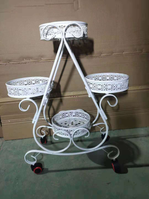 Factory Direct Sales Movable Flower Stand Floor Flower Stand