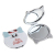 Iron Frame Kitten Shape Mirror Leather PU Double-Sided Makeup Mirror Cute Shape Mirror