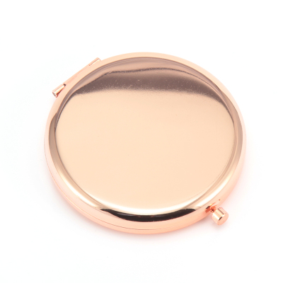 65mm Button Mirror Gift Electroplated Silver Blank Makeup Mirror Laser Logo Export Japanese Quality