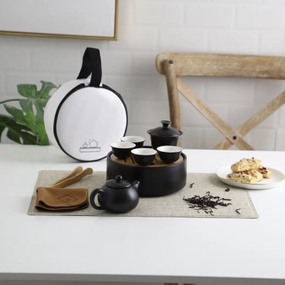 Hotel/Home Modern Minimalist Macaron Health Travel Ceramic Tea Set