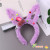 Christmas Glowing Headdress Headband Atmosphere Concert Props with Light Hairpin Horn Light Rabbit Ear Headband