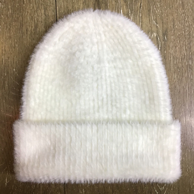 Soft Sticky Marten Fur Plush Woolen Cap Korean Women's Autumn and Winter Wild Casual Knitted Warm Ear Protection Fashion Cap