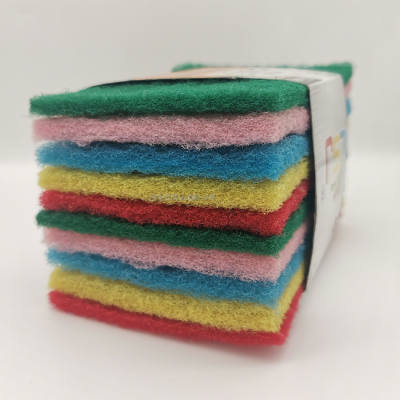 Colorful Scouring Pad Washing Pot Washing Dish Majic Brush Multi-Functional Kitchen Cleaning Cloth Washing Sink Table