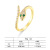 European and American Retro Snake-Shaped Open Ring New Hot-Selling Gold-Plated Micro Inlaid Zirconium Ring