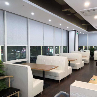 Factory Customized Conference Room Advertising Shutter Curtain Sun Protection Sun-Proof Heat Insulator Curtain Office Full Room Darkening Roller Shade