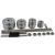 Electroplating Boxed Dumbbell Barbell Men's Home Fitness Equipment Building up Arm Muscles 50kg Male
