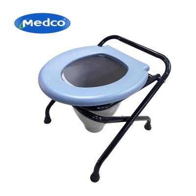 Folding Toilet Chair Elderly Toilet Chair with Potty Export Hot Sale