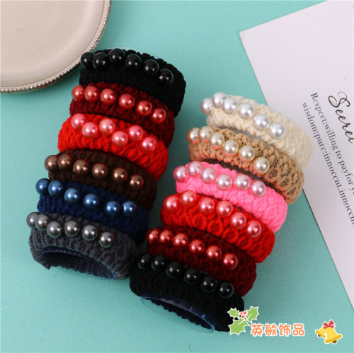 korean style seamless high elastic hair band hair rope simple basic hair band girl personality hair rope