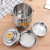 One Piece Dropshipping Household Portable Double-Layer Insulated Stainless Steel Insulated Barrel Double-Layer Meal Grid Stainless Steel Pot with Handle