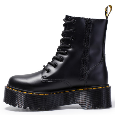European and American Jadon Thick Bottom 8 Hole Dr. Martens Boots 1460 Side Zipper British Women's Short Boots Muffin Bottom Lace-up Overalls Boots