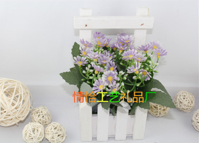 Wood Small Hanging Basket C- 1417, C- 02 Flower Living Room Desktop Decoration Creative Shelf Decoration Artificial Flower