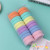 Candy Color Solid Color Small Towel Ring Simple Stretch Thick Hair Band Seamless Practical Hairband for Tying up Hair Hair Accessories