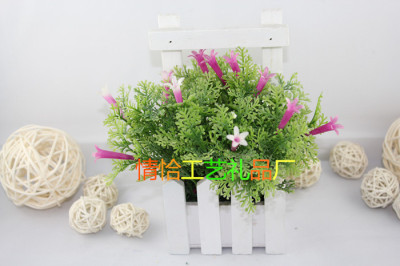 Wood Small Hanging Basket C- 03 Artificial Flower Living Room Desktop Decorations New Fake Flower Valentine's Day Gift Customization Wholesale