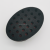 Unilateral Curved Surface Black Bath Sponge Hole-like Bath Multi-Functional Cleaning Sponge Block Strong Decontamination