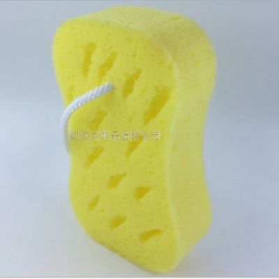 8-Word Bath Sponge Multi-Functional Cleaning Sponge Block with Lanyard Foaming Even Bath Does Not Hurt the Skin