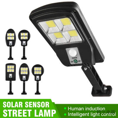 New Solar Garden Lamp Outdoor Waterproof Human Body Induction LED Wall Lamp Remote Control Cob Street Lamp