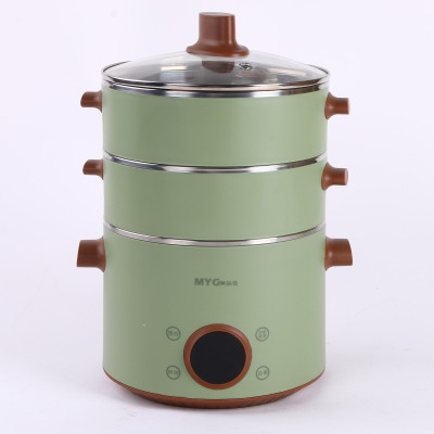 Steamer Electric Steamer Multi-Functional Household Three-Layer Large Capacity 304 Stainless Steel Small Multi-Layer Soup Pot Dual-Purpose Steamer