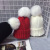 Fall/Winter Hot-Selling Korean Children's Candy Color Woolen Cap Baby Knitted Wool Ball Hat Ear Protection Thickness Warm Pullover Cap