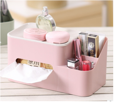 Multi-Functional Tissue Box Creative Storage Box Tissue Box Plastic Cosmetics Home Office Box