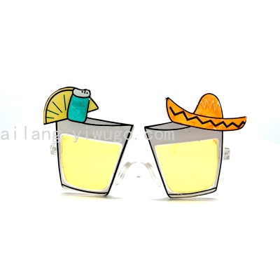 Prom Glasses Summer Style Fruit Cup Glasses Party Festival Beer Cup Glasses