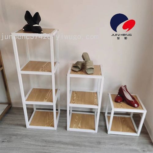 simple multi-functional iron square storage rack