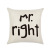 Abstract Modern Linen Couple's Series Pillow Cover Valentine's Day Mrmrs Letter Cotton Linen Sofa Cushion Cover