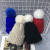 Fall/Winter Hot-Selling Korean Children's Candy Color Woolen Cap Baby Knitted Wool Ball Hat Ear Protection Thickness Warm Pullover Cap