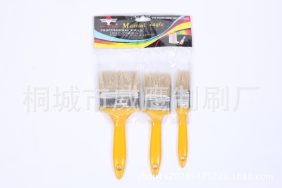 Factory Direct Sales 3 Pack Brush Suit Hanging Card Paint Brush Painting Tools Wholesale