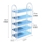 European-Style 4-Layer Shoe Rack Storage Multi-Functional Iron Pipe Solid Wood Assembly Small Shoe Cabinet Economical Household behind the Bedroom Door