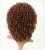 European and American Style Wig Head Cover African Afro Wig Small Volume Medium Length T Color Brown High-Temperature Fiber Synthetic Wigs