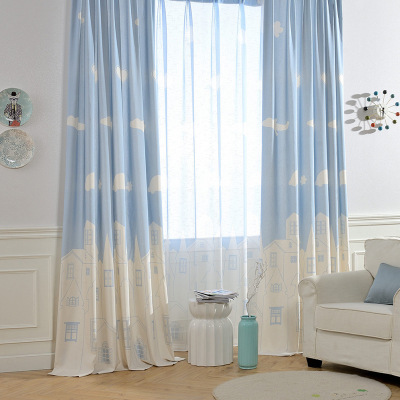 Fresh Cotton and Linen Curtain Fabric