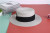 Hat Sun Hat Women's Bucket Hat Summer Sun Hat Fashion Light Panel Contrast Color Straw Hat Sun-Proof Beach Hat