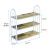 European-Style 4-Layer Shoe Rack Storage Multi-Functional Iron Pipe Solid Wood Assembly Small Shoe Cabinet Economical Household behind the Bedroom Door