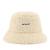 Hat Female Autumn and Winter Internet Celebrity Lamb Wool Bucket Hat Letter Embroidery Plush Bucket Hat Solid Color Ins Warm Small Brim Hat