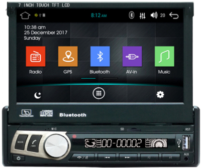 Car Retractable MP5, MP4, MP3, Car Audio, Car Supplies, Car Audio and Video Images