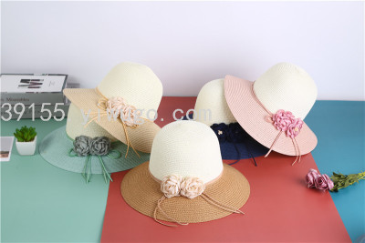 Hat Sun Hat Female Foldable Summer Sun Hat Fashion Straw Hat Sun-Proof Beach Hat