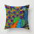 New Peacock Feather Series Ethnic Style Pillow Cover Personality Animal Pattern Peach Skin Fabric Pillow Cover Cushion Cover