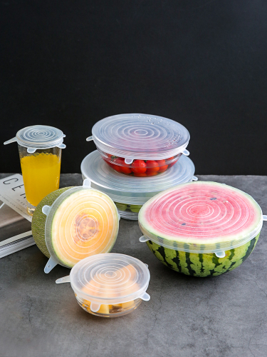 edible silicon fresh cover multi-function bowl cover sealed household lid round cans universal