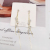 Creative Tassel Stud Earrings for Women Korean Fashion Sweet All-Match Earrings Niche Design Earrings