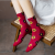 Socks Women's Mid Tube Stockings Ins Trendy Women's Elegant Japanese Style Small Flower Long Cotton Socks Street