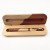 Right Thick Wholesale Creative Wood Splicing Two-Color Iridium Gold Pen Kit Handmade Seamless Inlaid Batch Custom Logo