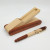 Wooden Craftwork Wood Splicing Pen Two-Piece Set Wooden Stationery Set Company Gifts Customized Logo