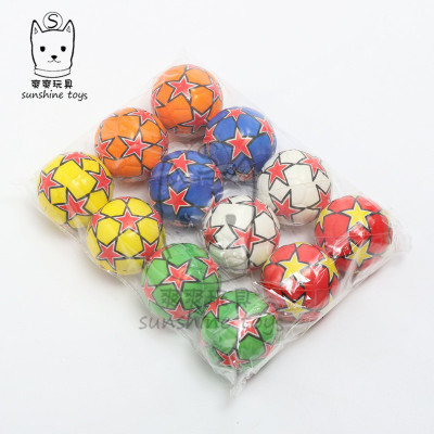 6.3 Five-Pointed Star Football Sponge Pressure Young Children Factory Wholesale Solid Pet Toys