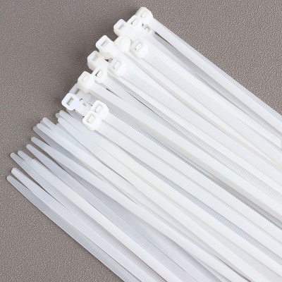 50 Tie-Wraps Plastic Ties Self-Locking Cable Zipper Nylon * Line Zipper Tape 60.96cm White