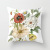 GM254 New Flowers Plant Peach Skin Fabric Pillow Cover Sofa Cushion Back Seat Cushion to Map Can Be Customized